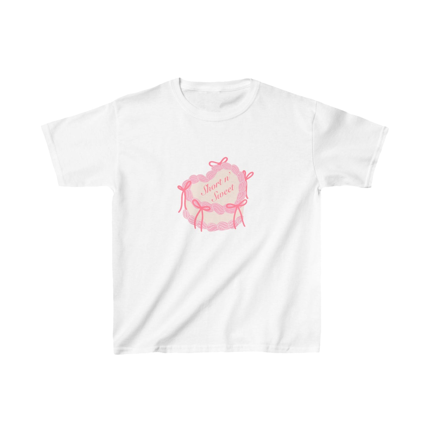 short n sweet cake baby tee