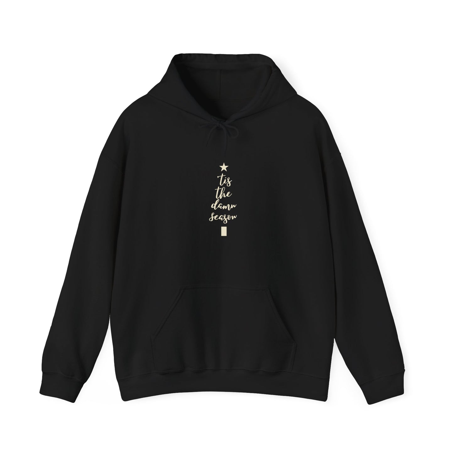 tis the damn season tree hoodie