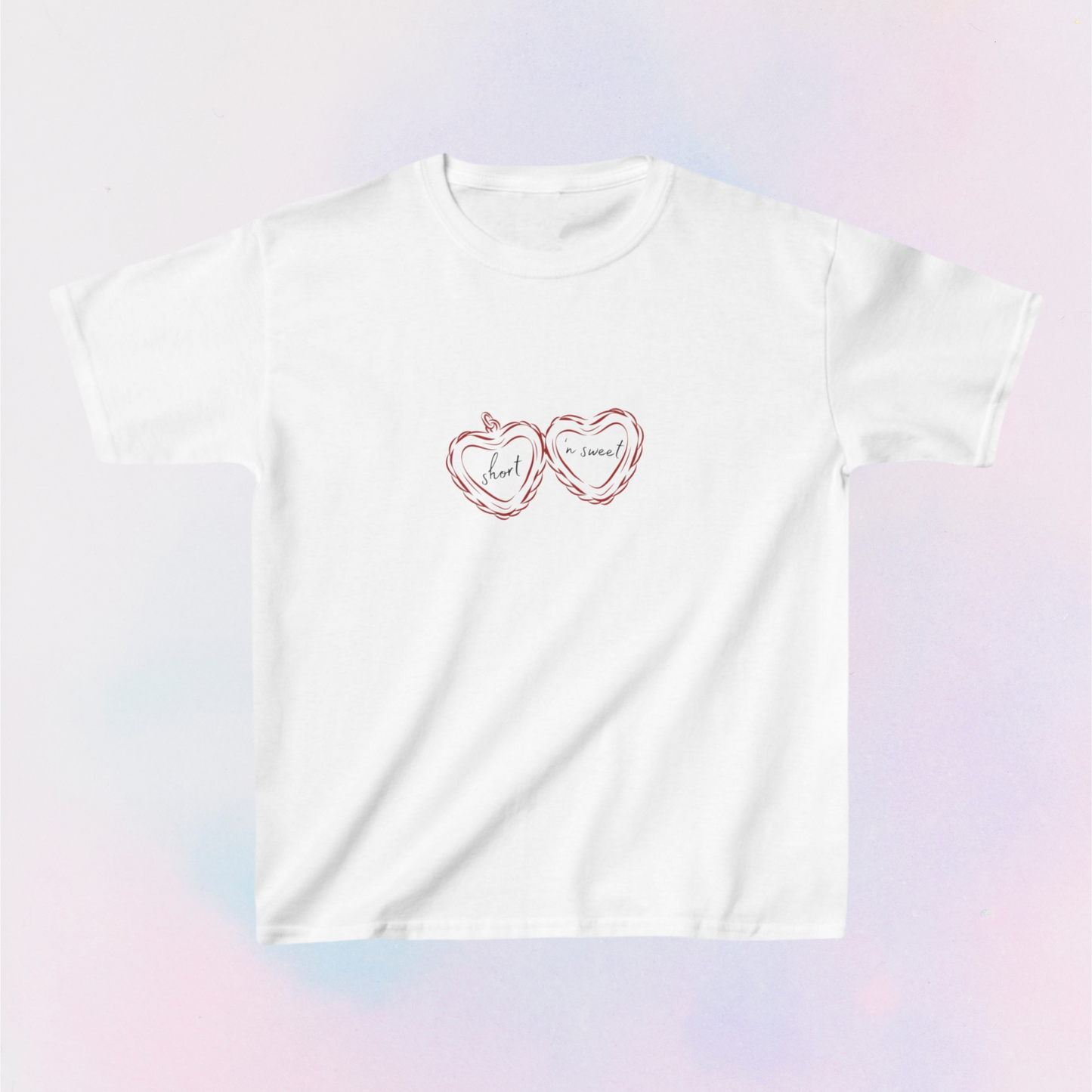 short n sweet locket baby tee