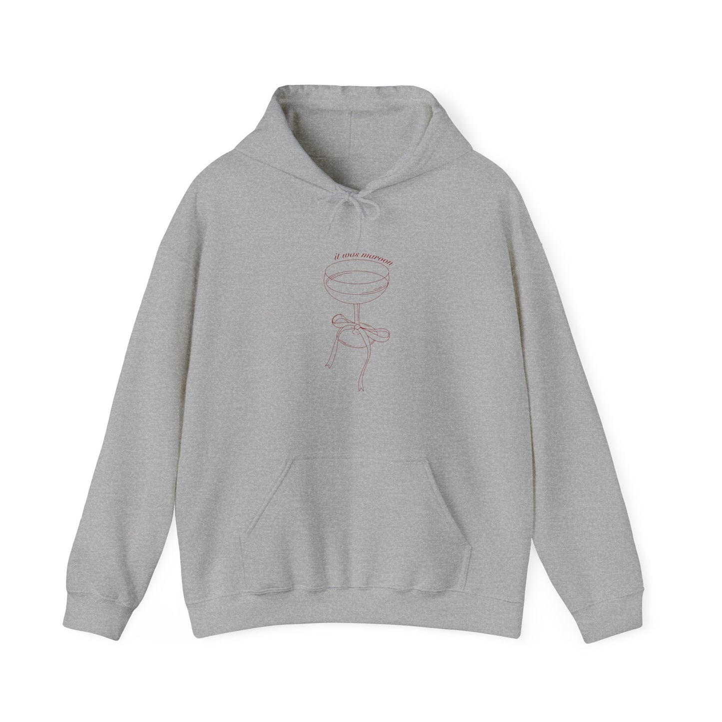 it was maroon hoodie