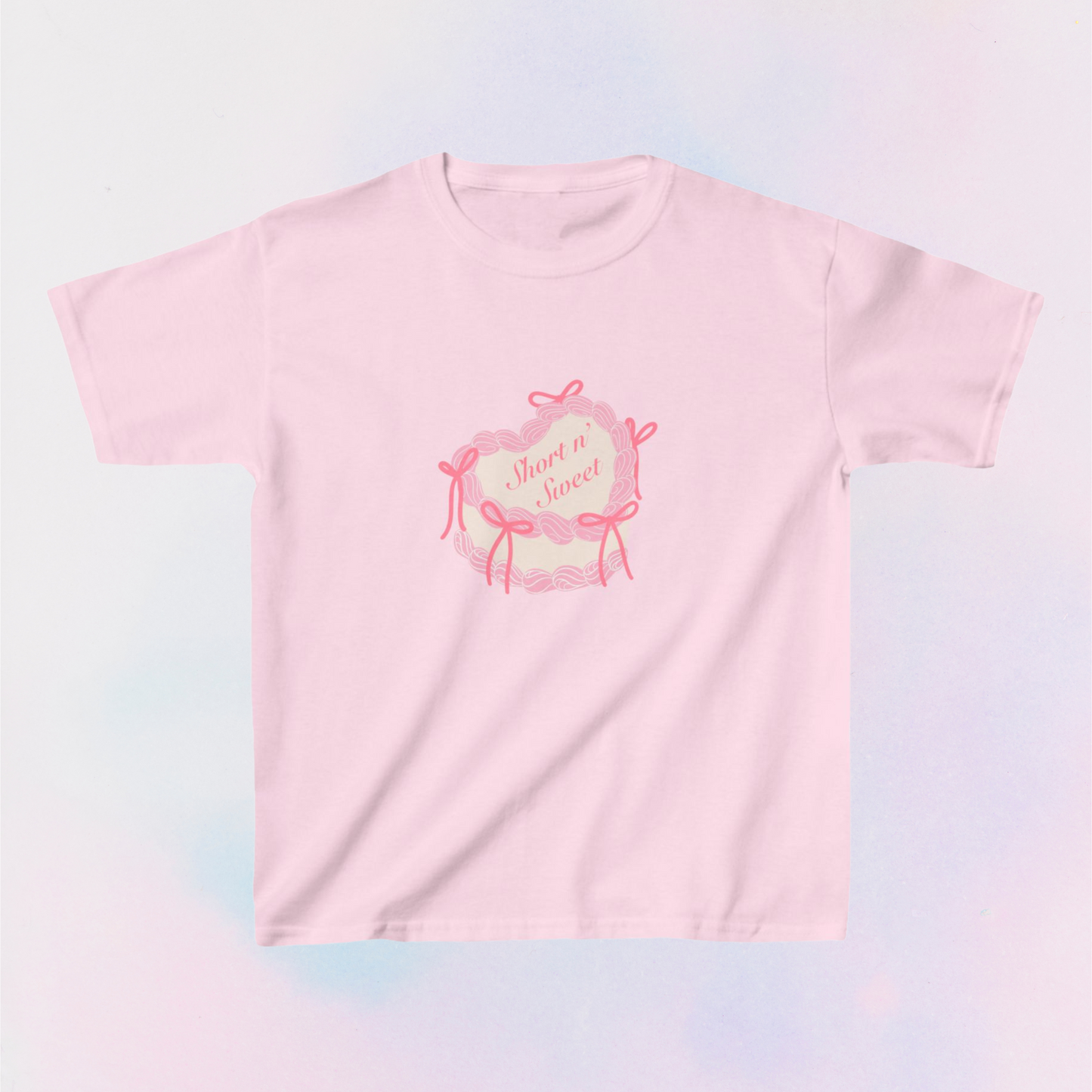 short n sweet cake baby tee