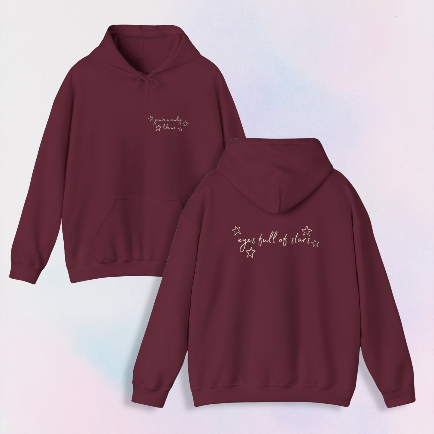 eyes full of stars backprint hoodie