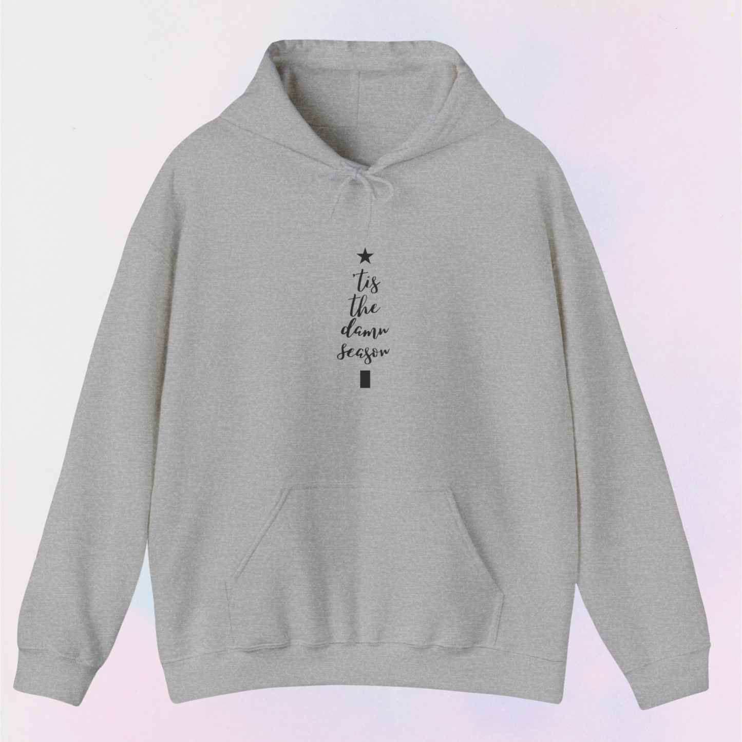 tis the damn season tree hoodie