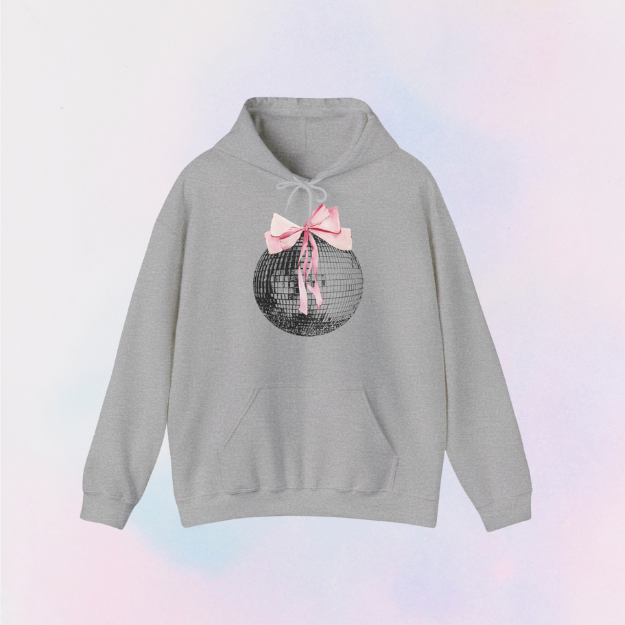 ribbon mirrorball hoodie