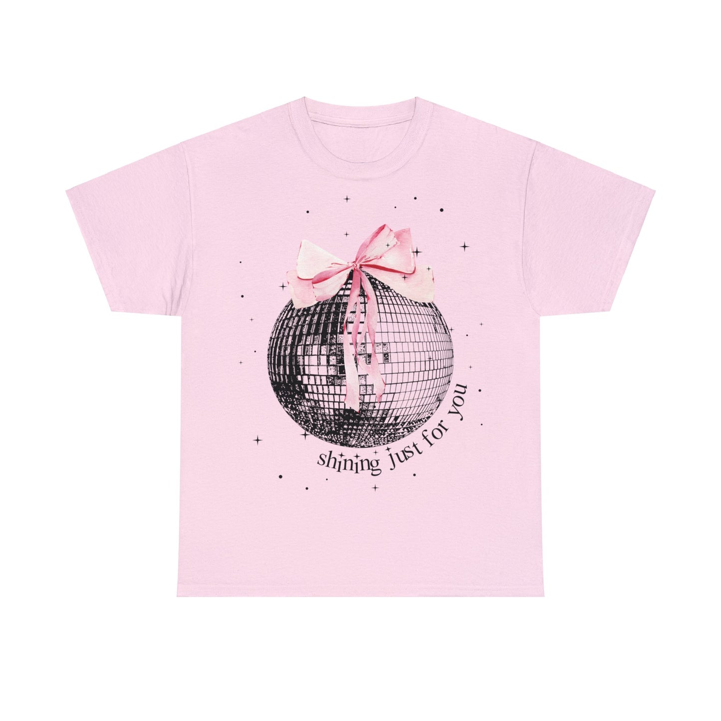 shining just for you ribbon mirrorball shirt