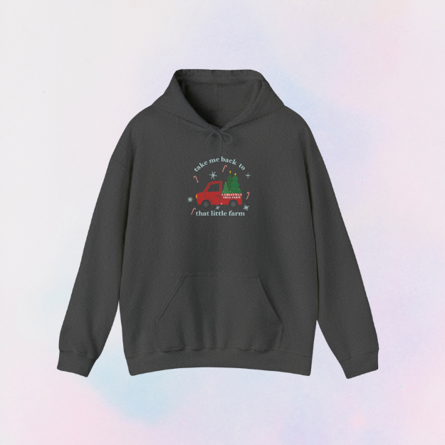 christmas tree farm hoodie