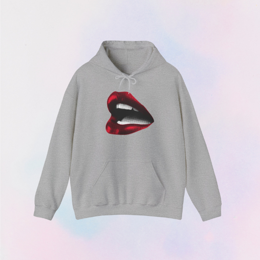 red lip classic hoodie