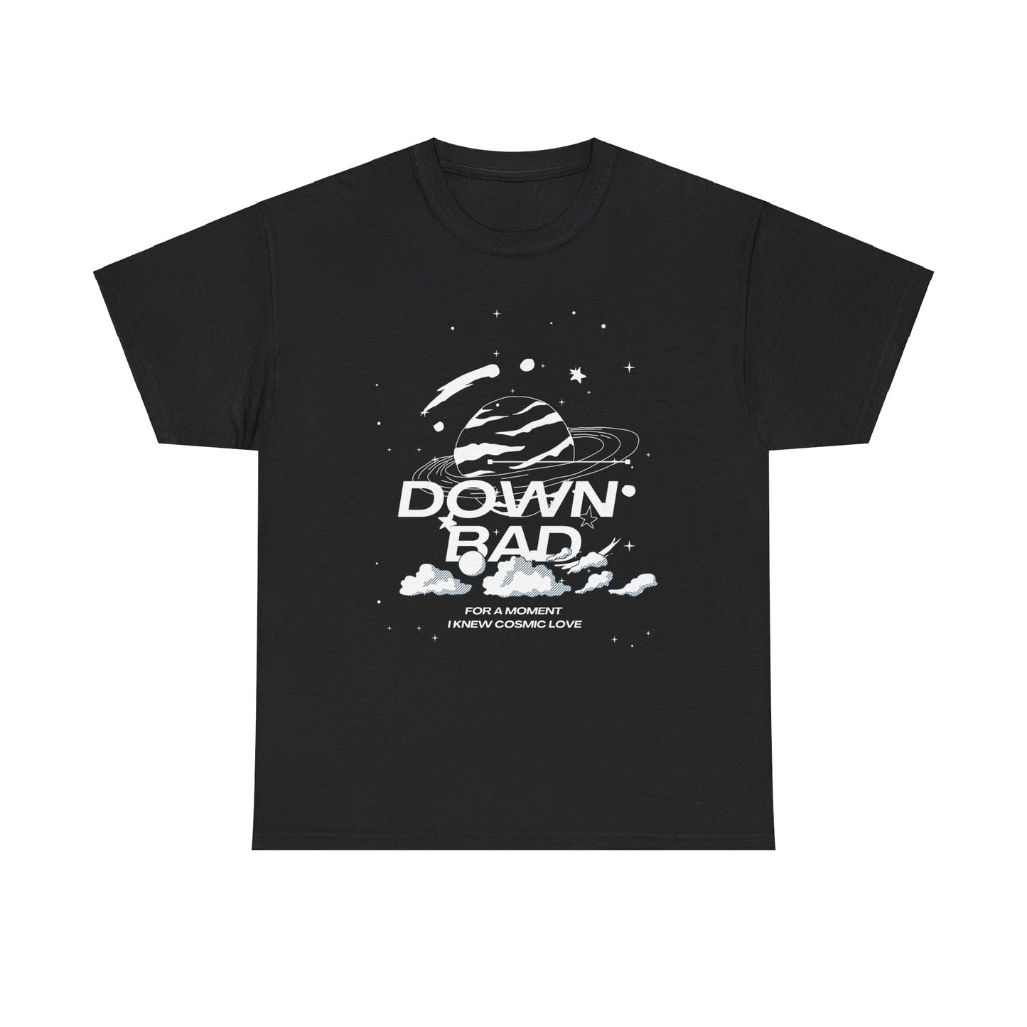 down bad front print shirt