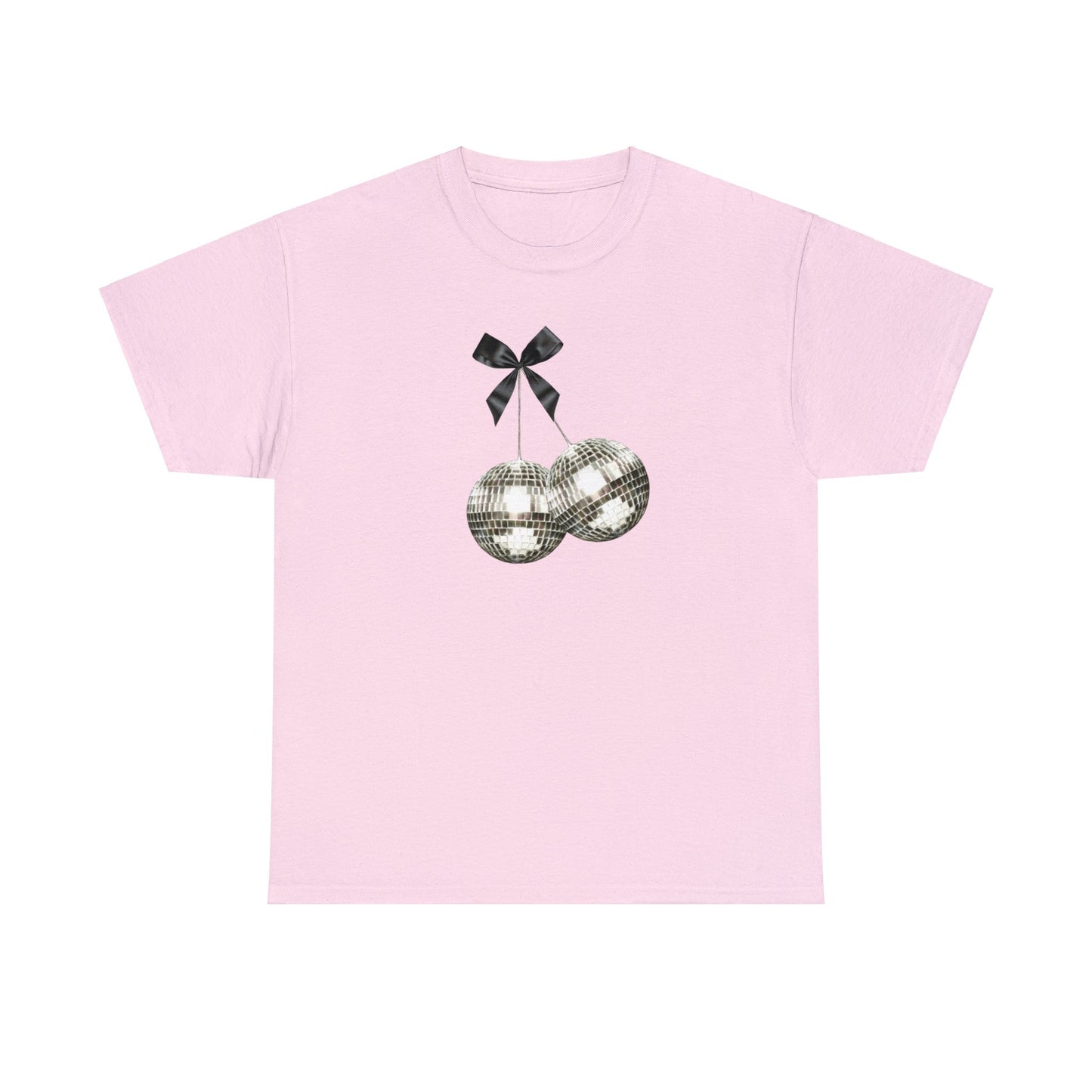 ribbon mirrorball cherry shirt