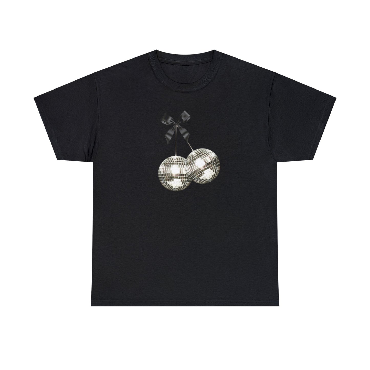 ribbon mirrorball cherry shirt