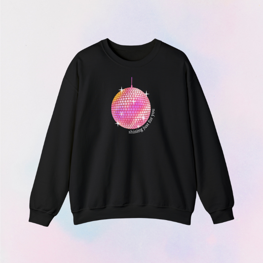 mirrorball shining just for you crewneck