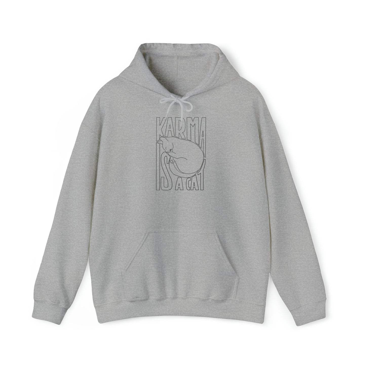 karma is a cat square james hoodie