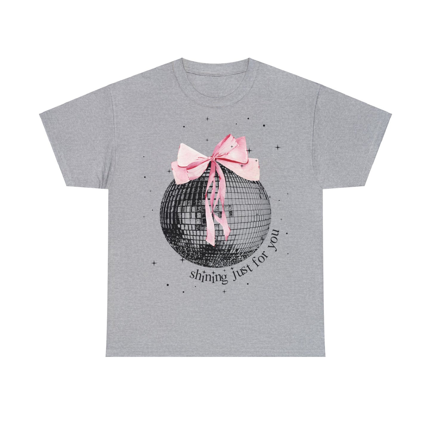 shining just for you ribbon mirrorball shirt