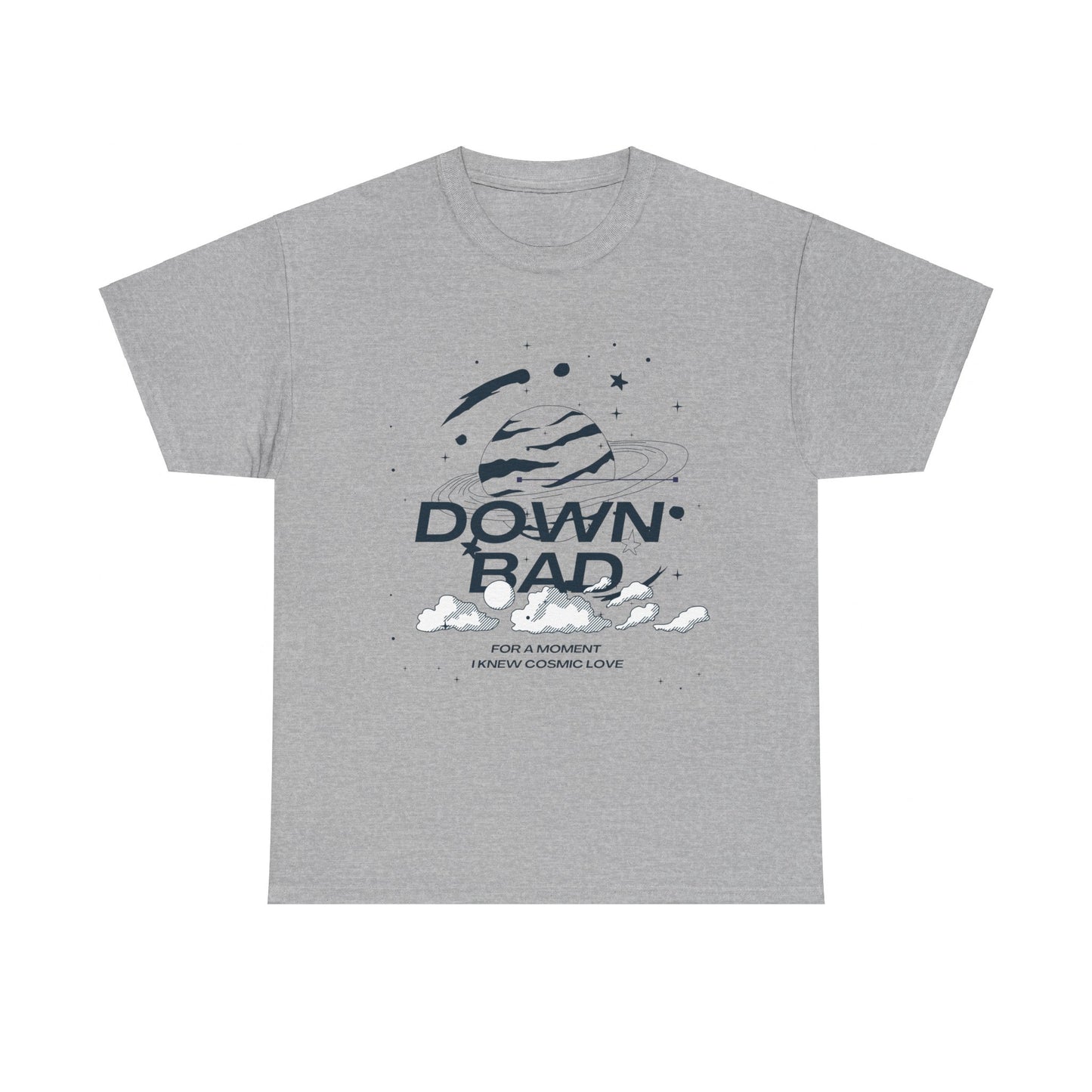 down bad front print shirt