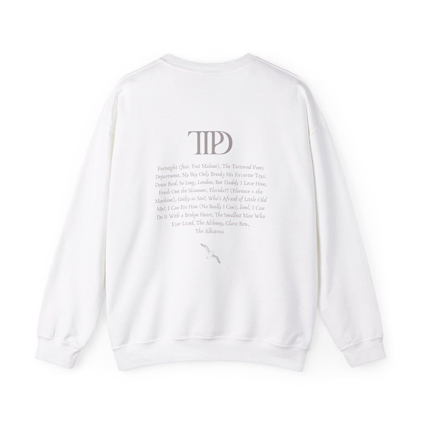 ttpd tracklist - the albatross backprint crewneck