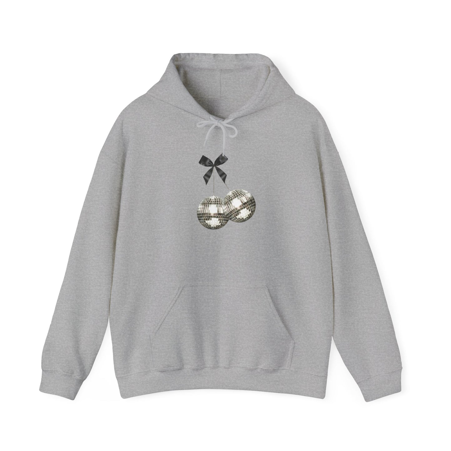 cherry ribbon mirrorball hoodie