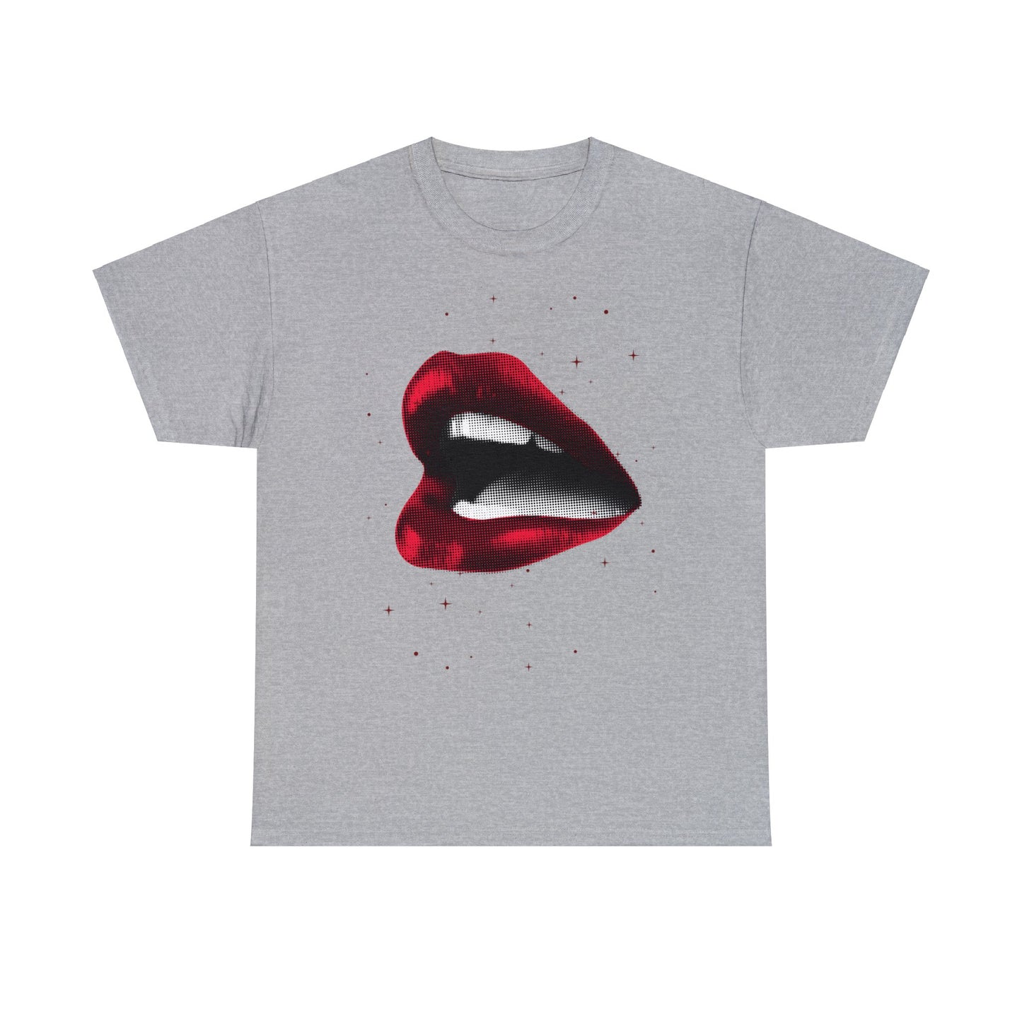 sparkle red lip classic shirt