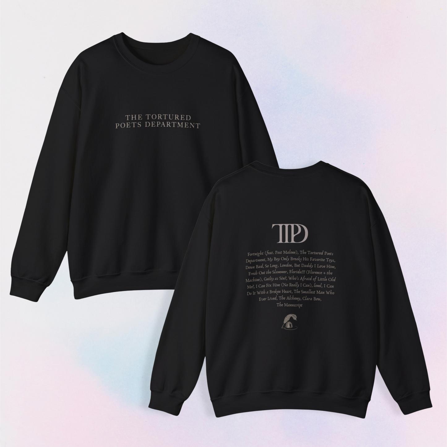 ttpd tracklist - the manuscript crewneck