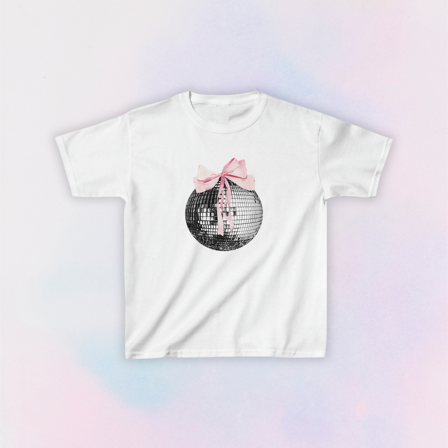 mirrorball baby tee