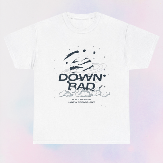 down bad front print shirt